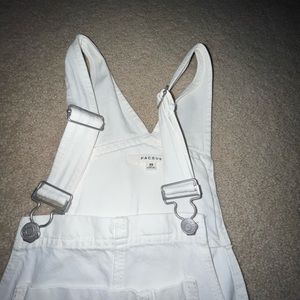 NWT White Pacsun Overalls